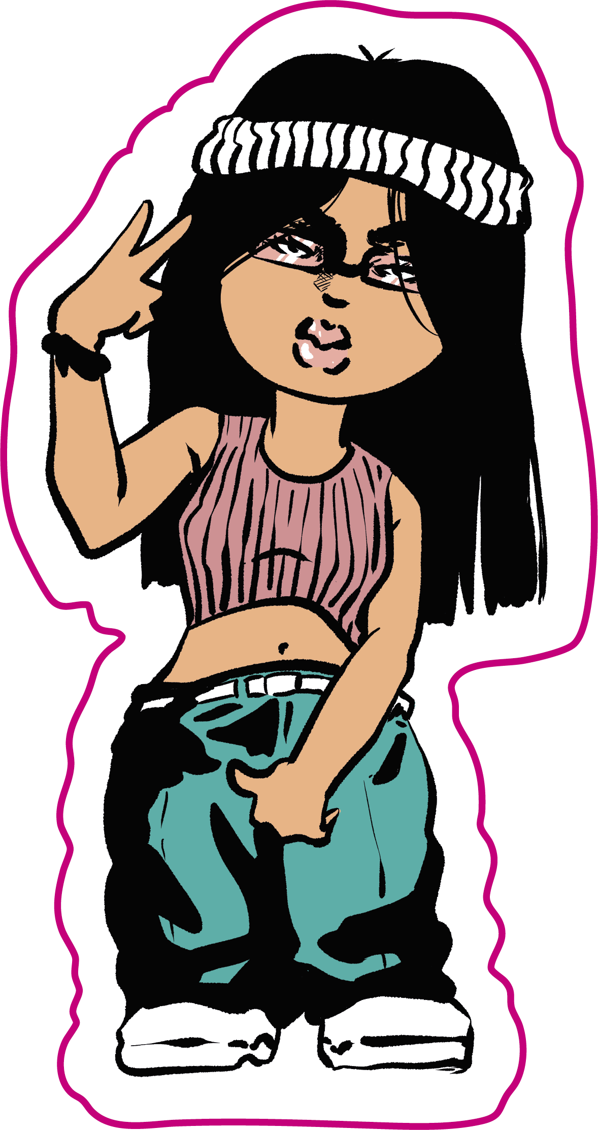 STICKER RACAILLE CHIBI - SHAÏMA