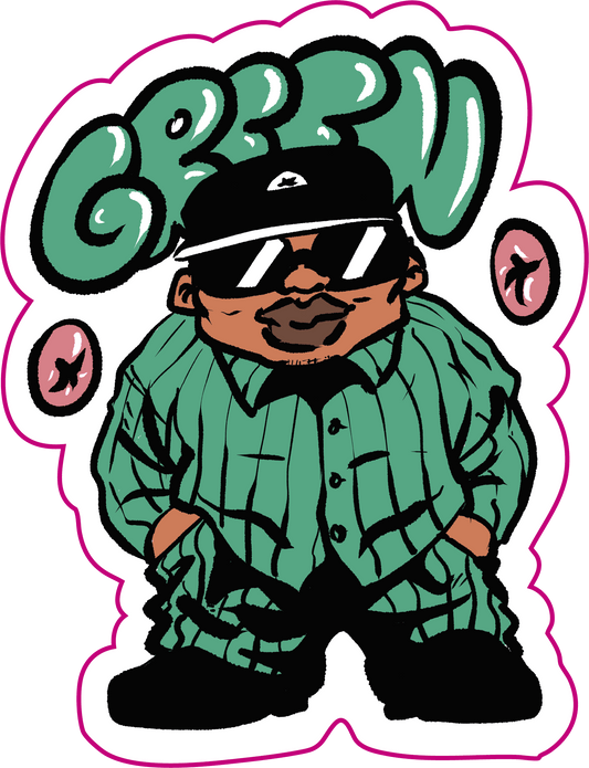 STICKER RACAILLE CHIBI - GREEN