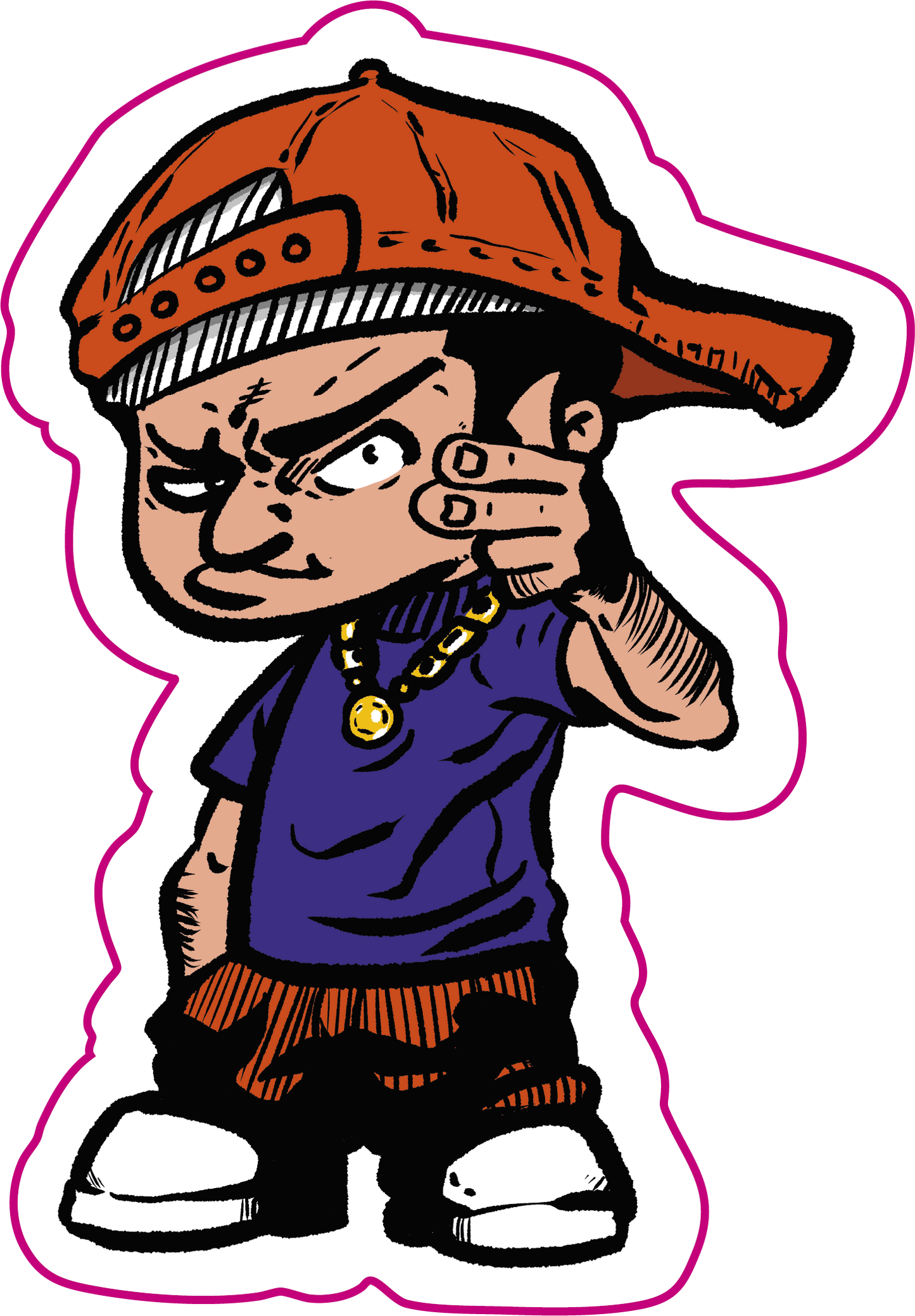 STICKER RACAILLE CHIBI - D-WAYNE LE RICAIN